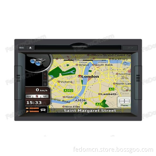 7 Inch in-Dash Car DVD Player & GPS Navigator System (C7132P3) with Radio & Bluetooth